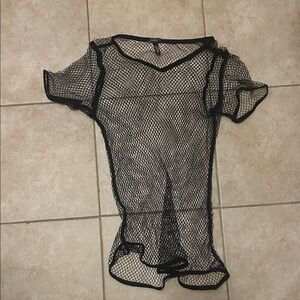 Victoria's Secret Black Fishnet Top